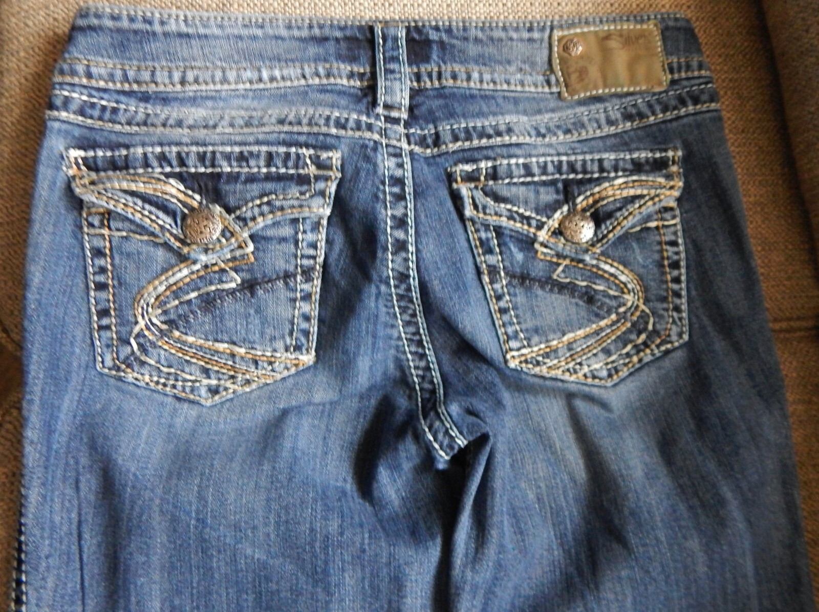 Silver Suki Surplus Women’s Western Glove Works Low Blue Jeans Size W29 X L32