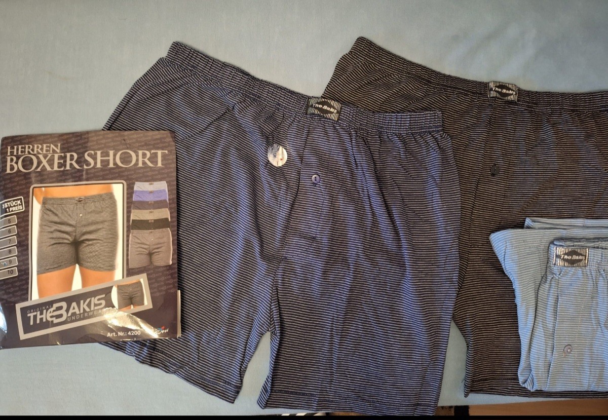 3pc 3pc of Pack BOXER SHORTS The BAKIS Sportman 100% Cotton Cotton Size 9 3XL