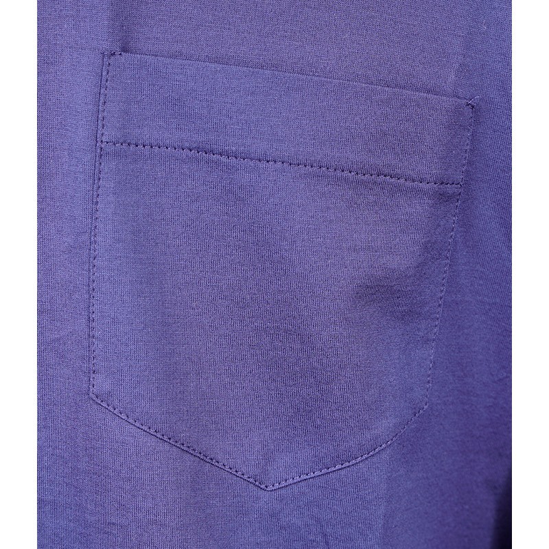 sz L NEW $1080 PRADA Men’s Cina Blue Cotton RUBBER LOGO Fold Over TURTLENECK TOP