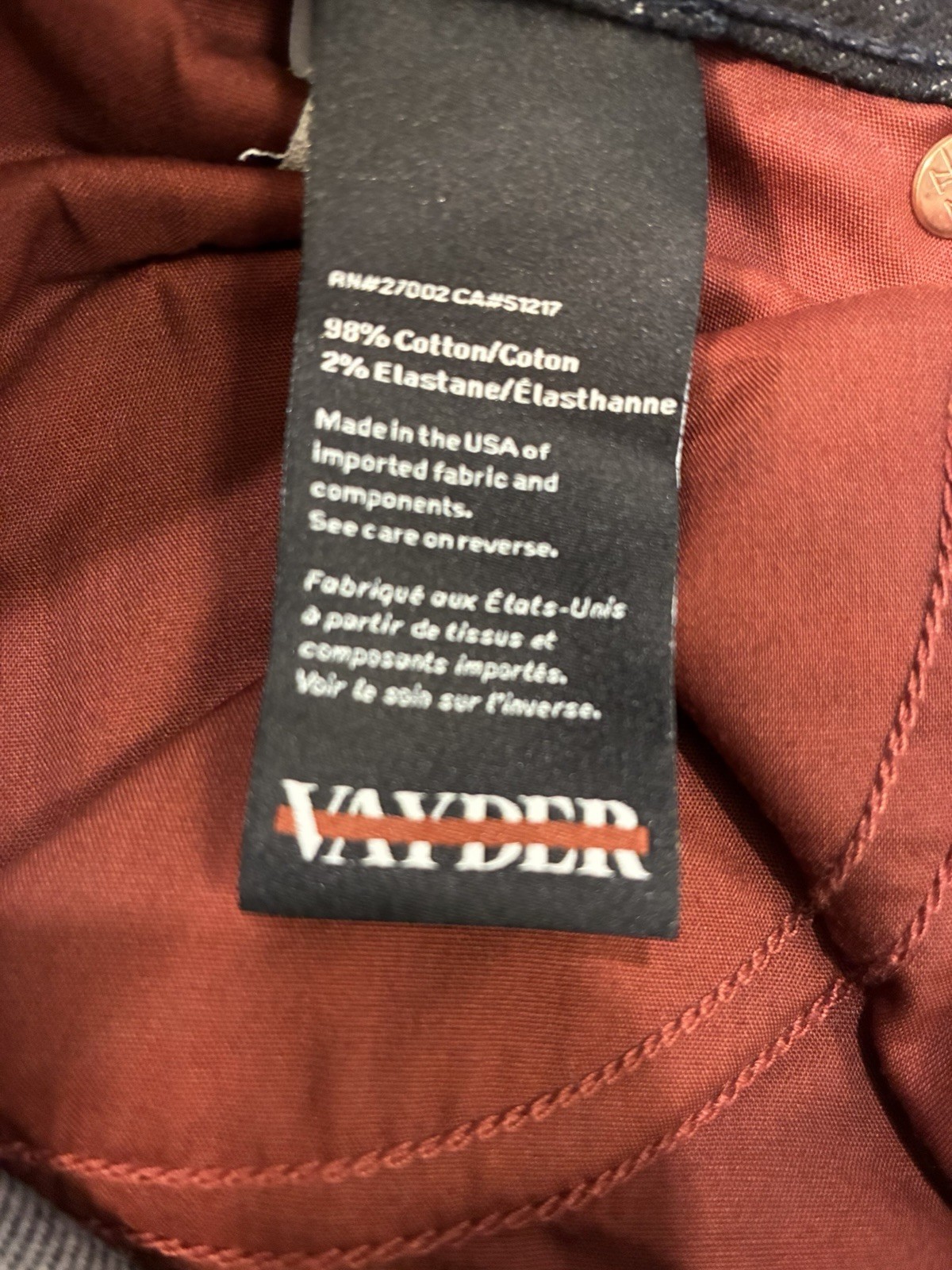 Vayder STRAIGHTFILLIPO PAINT SPLATTER Made in USA $495 Men’s Size 30