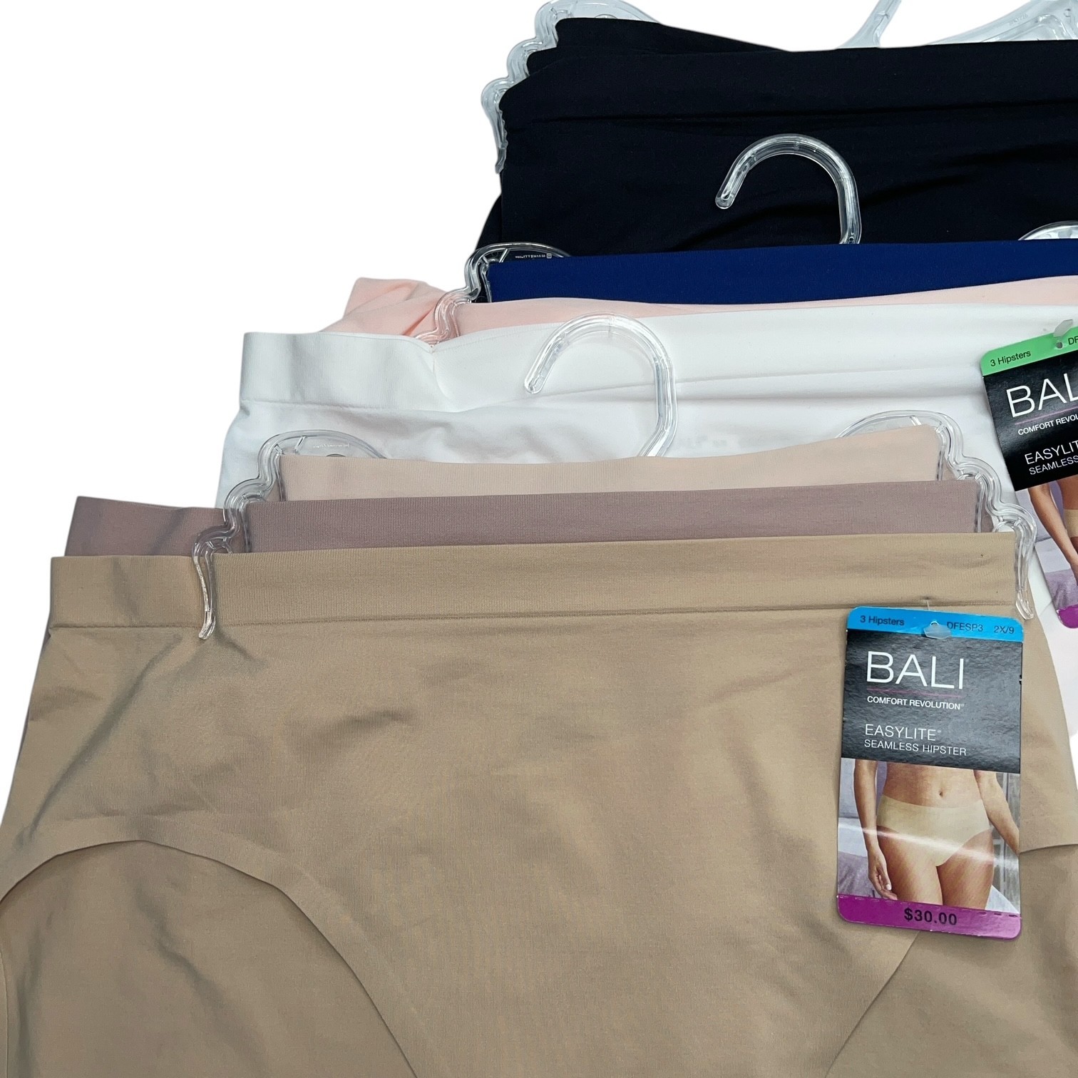 Bali Hipster Panties Easylite Seamless Smooth Comfort 3 Pair Underwear DFESP3