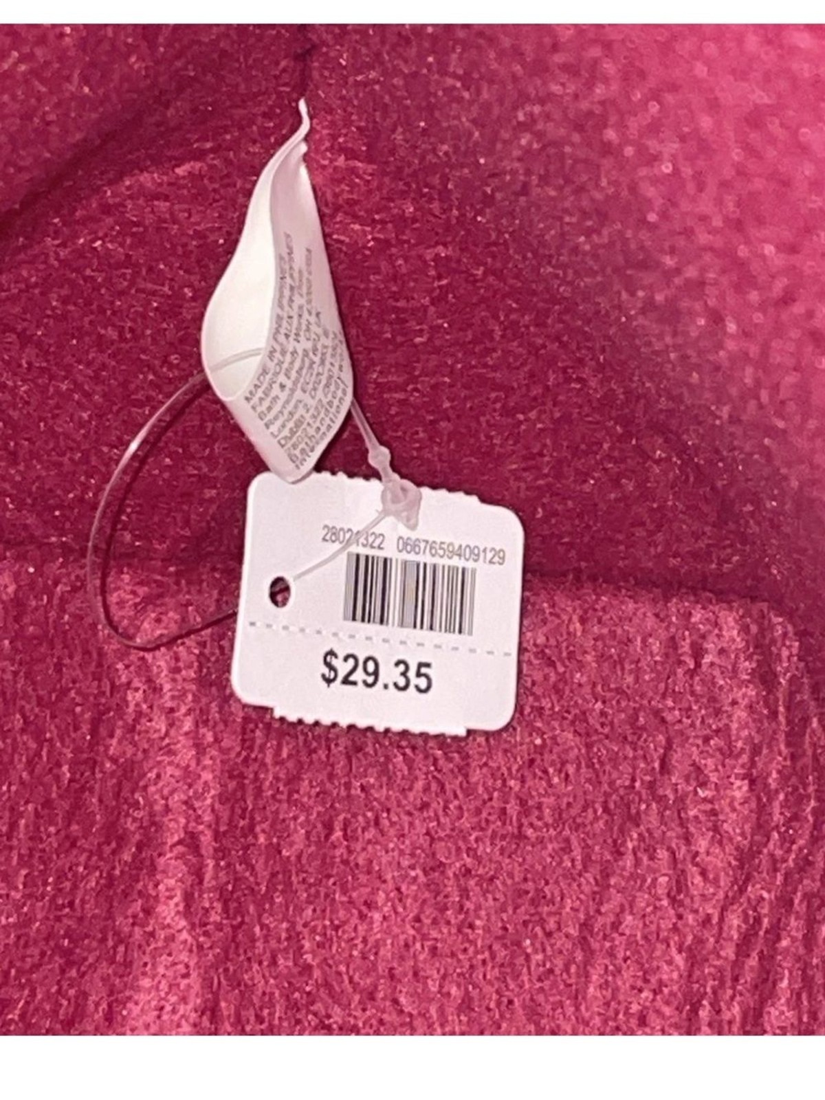 Bath & Body Works Black Friday Burgundy Felt Tote Bag NWT
