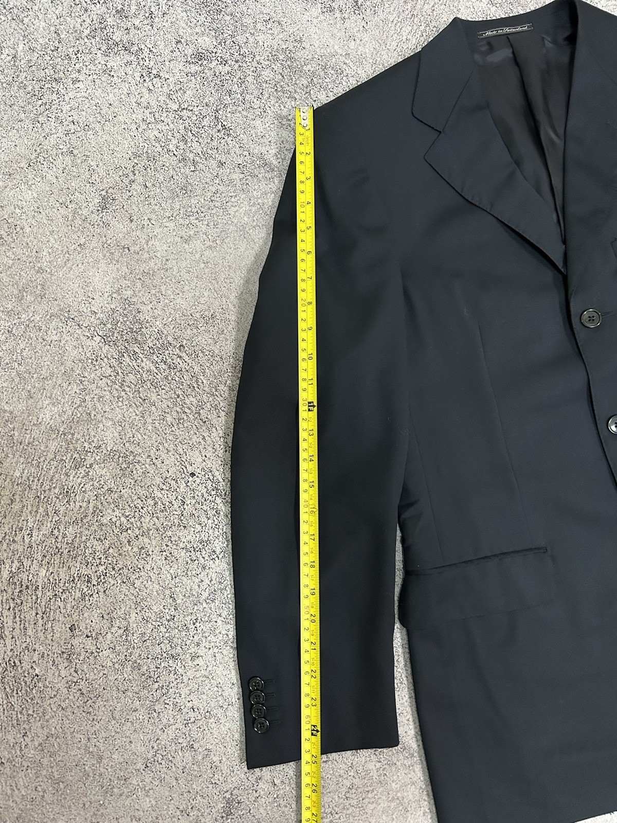 Ermenegildo Zegna Premium Wool Blazer Navy Blue Drop 7 Slim Fit Bemberg EU48 IT7