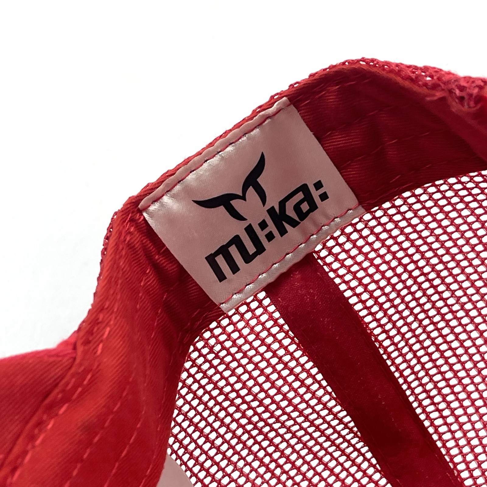 Muka Voodoo Bunny Red Mesh Trucker Snapback Baseball Hat Cap Adjustable