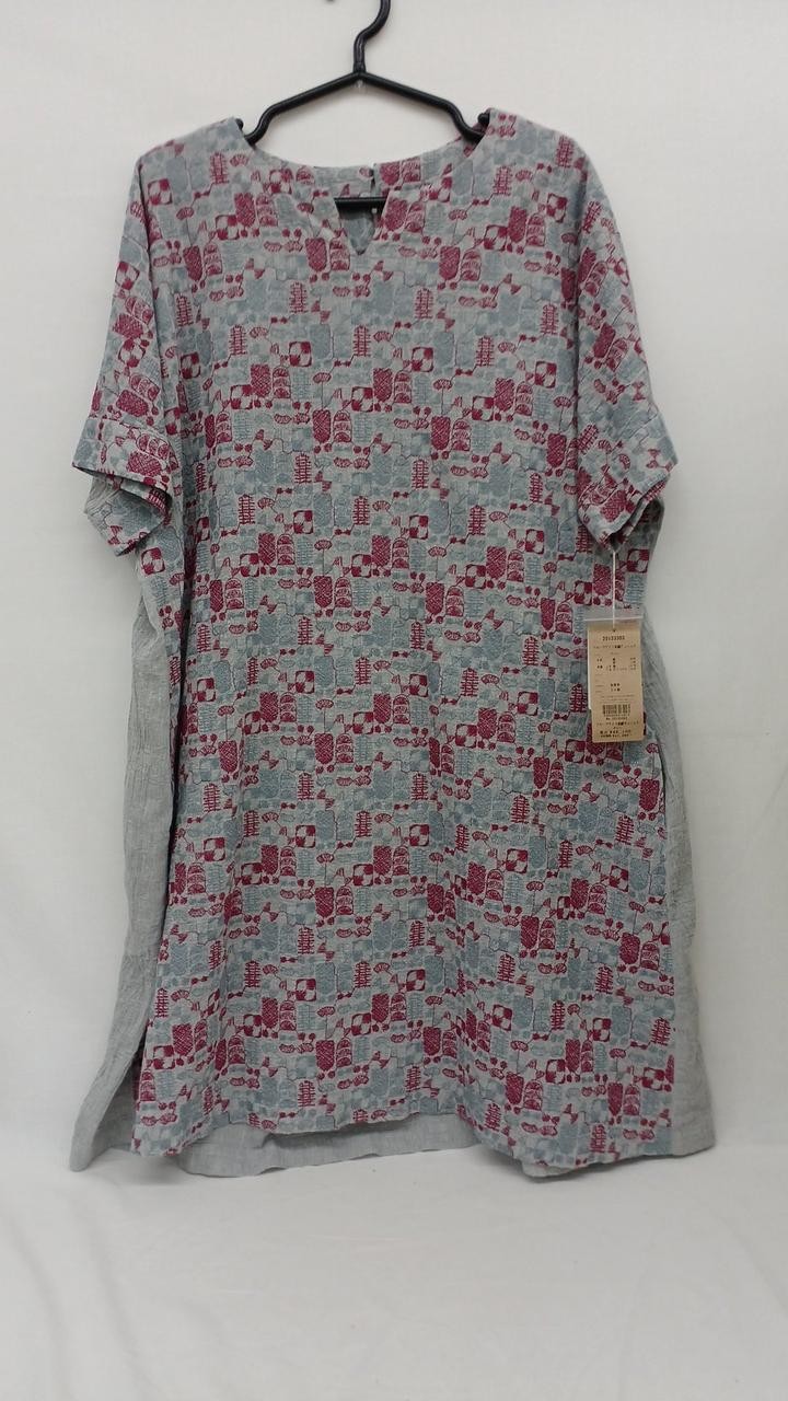 Gungendo Fruit Ice Embroidery Tunic Women’s Vintage Cotton Size Free
