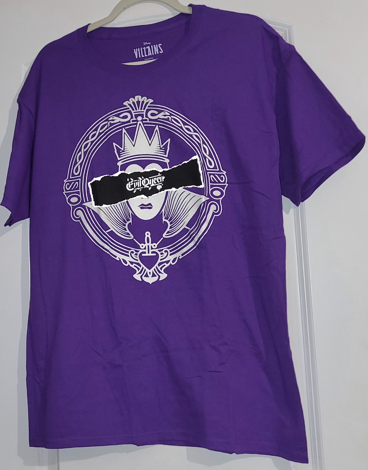 Disney Villains Evil Queen Purple Adult Graphic T Shirt M Medium NEW Loot Crate