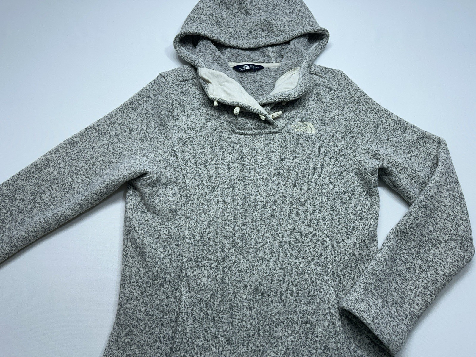 The North Face Fleece Hoodie Womens Size Small Toggle Button Pullover Jacket