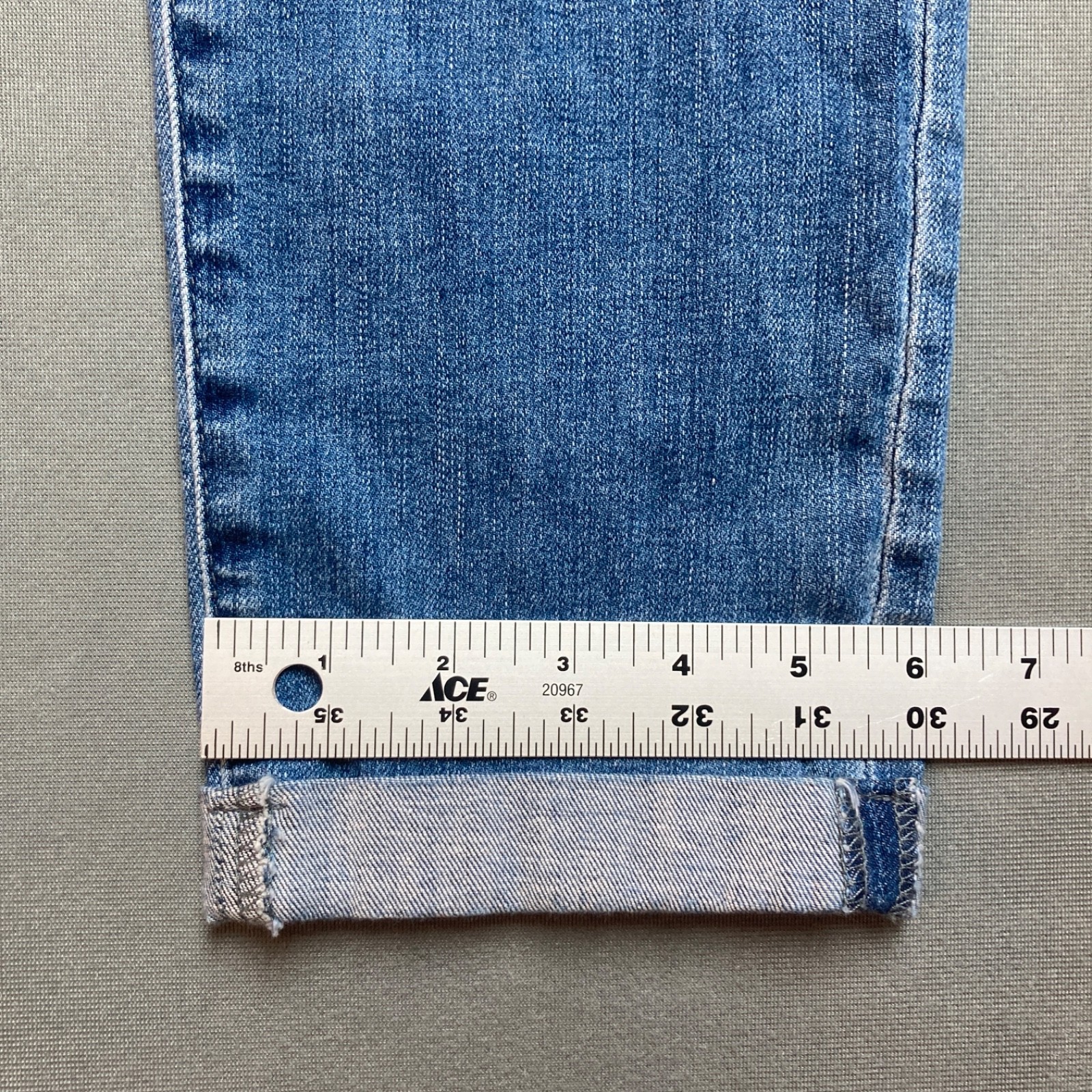 AG Jeans Womens 30 Blue The Prima Roll Up Mid Rise Skinny Stretch Denim Cuffed