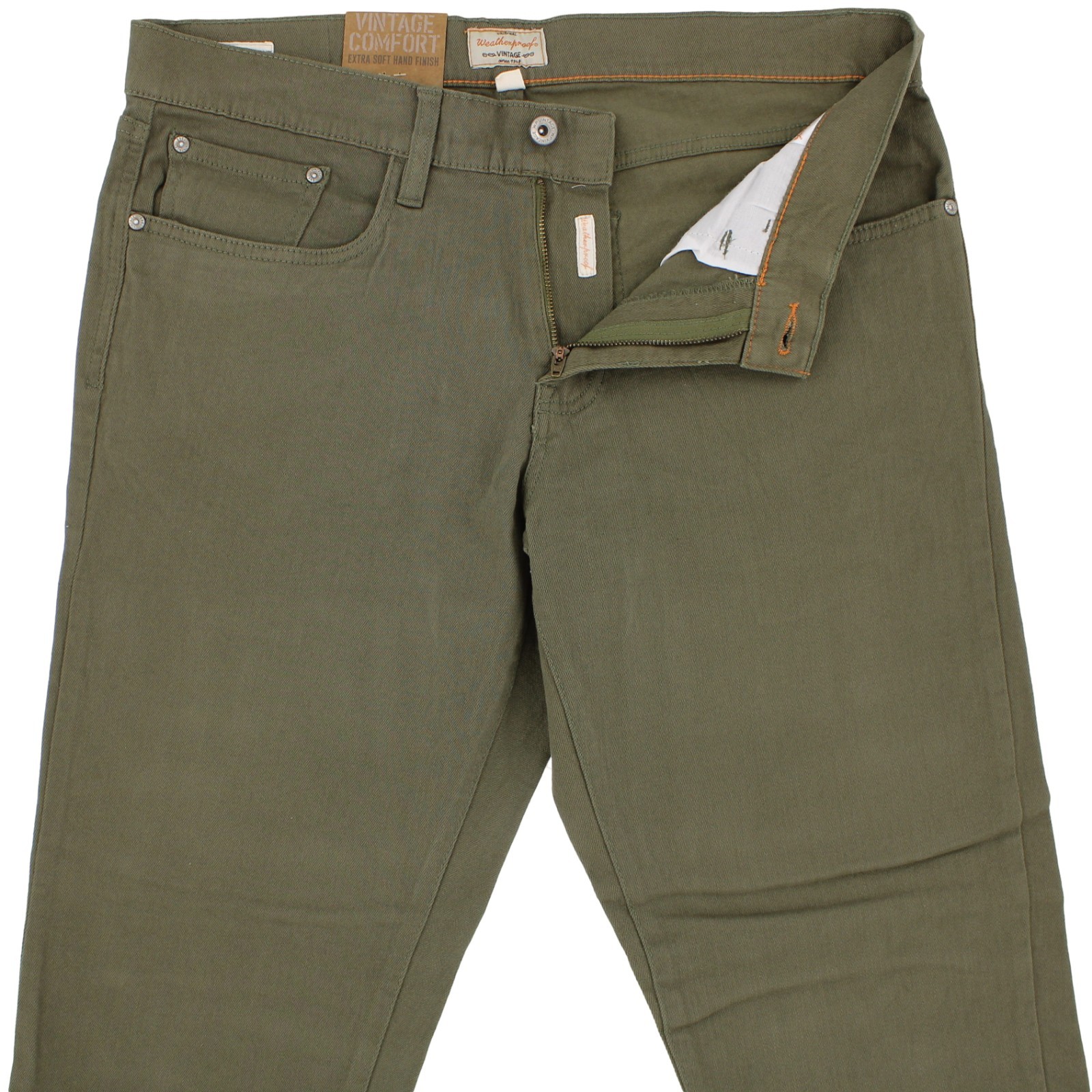 Weatherproof Vintage Comfort Pants, Men’s Straight Leg 5 Pocket Casual Pants