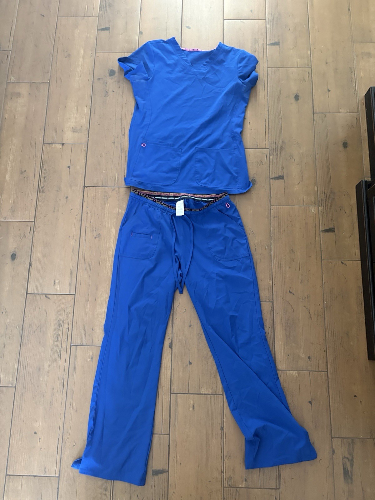 Heart Soul Women’s Blue Scrubs Size Medium