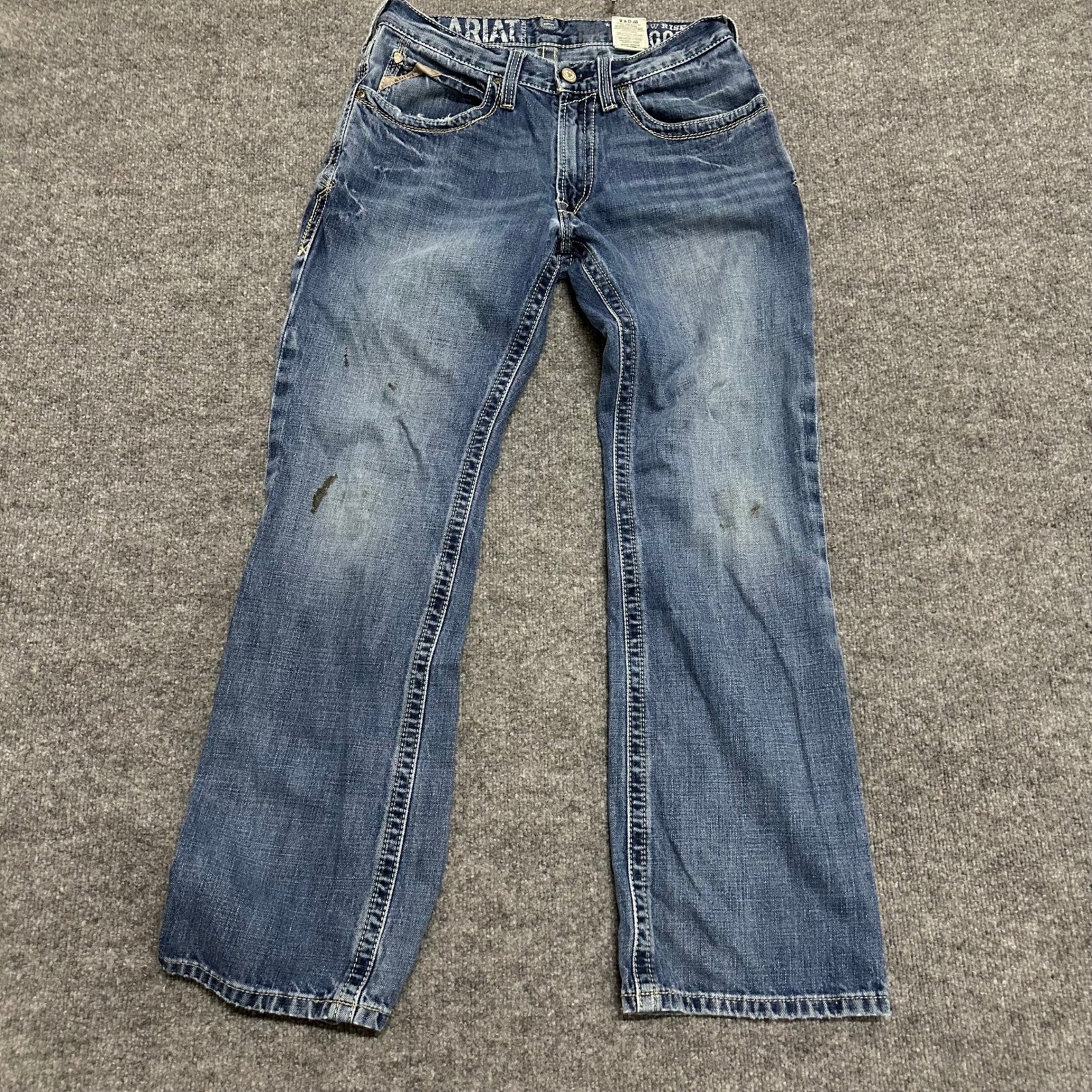 Ariat Jeans Mens Size 31×32 Blue M4 Low Rise Bootcut Relaxed Fit Denim Western