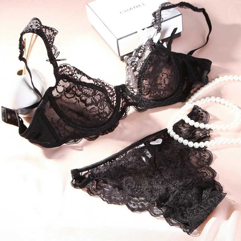 Large Size Big Cup Underwear Lovely Ladies Bra And Panties Set 32-38 BC Bra Lot