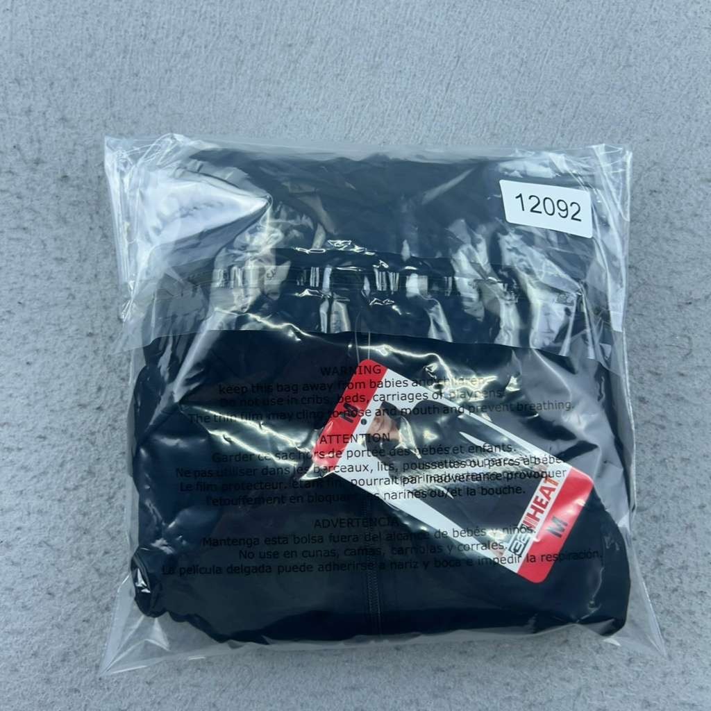 32 Degree Heat Jacket Womens Medium Black Full Zip Mock Neck Lightweight NWT