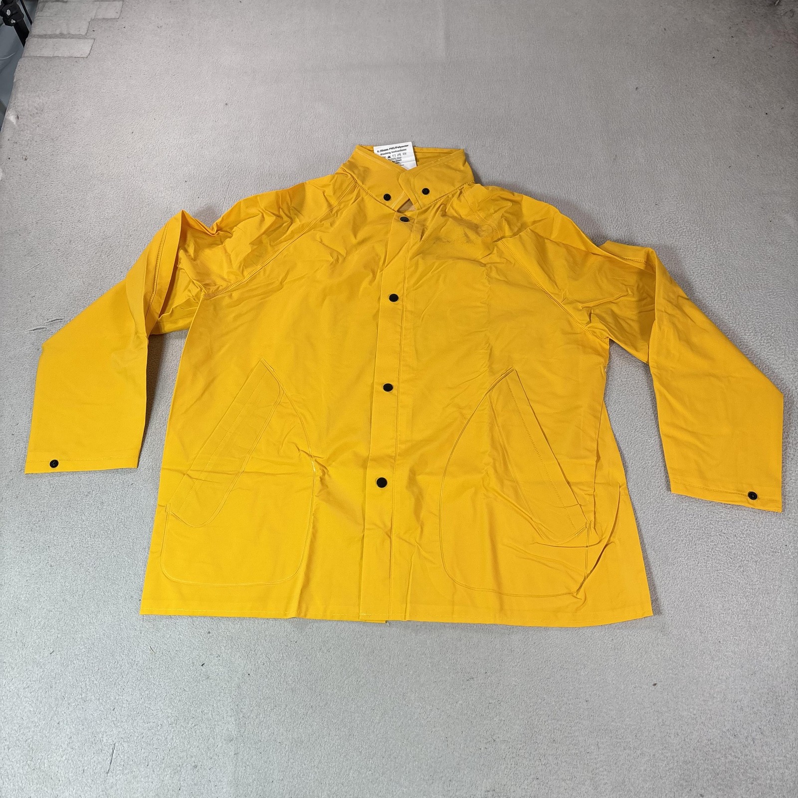 Neese Rain Jacket Mens Medium Yellow Security PVC Polyester 1600JH Coat New