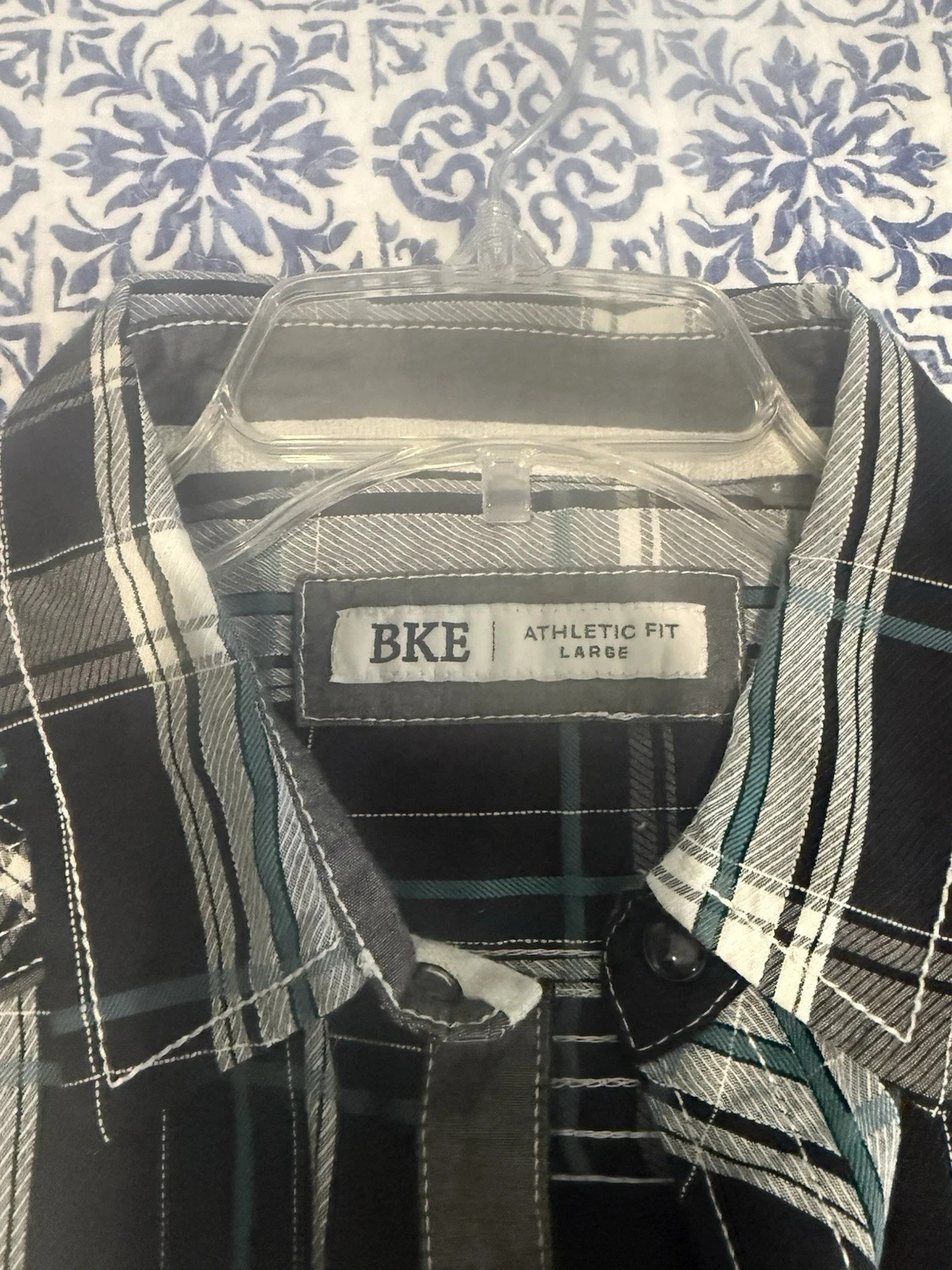 Men’s Buckle BKE Western Shirt Size L Plaid