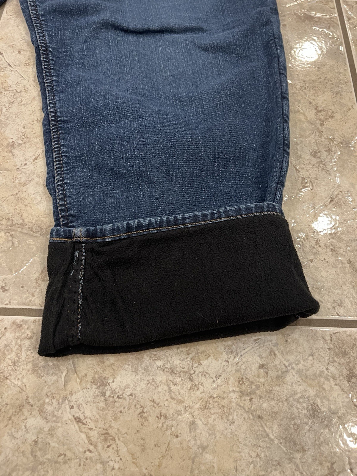 Mens 48X30 Carhartt 104939 Rugged Flex Relaxed Fit Fleece Lined 5 Pocket Jeans