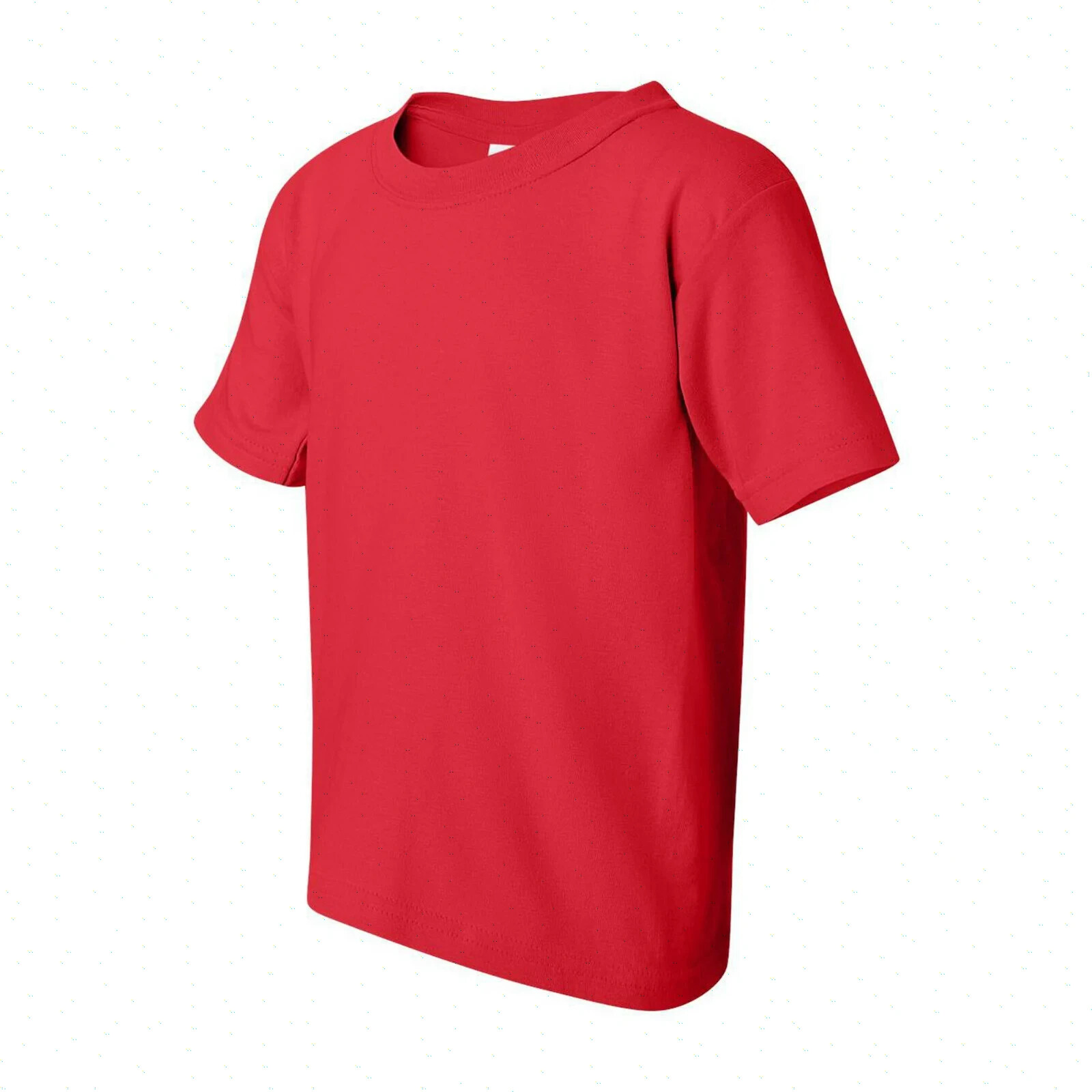 Gildan Youth Unisex Heavy Cotton 5000B XSmall Red SS Crew Neck Cotton Shirt New
