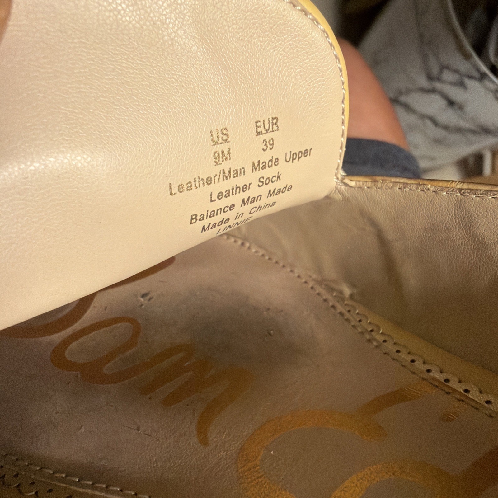 Sam Edelman Womens Laurna Sun Croc Leather Slip On Flats Sz 9M