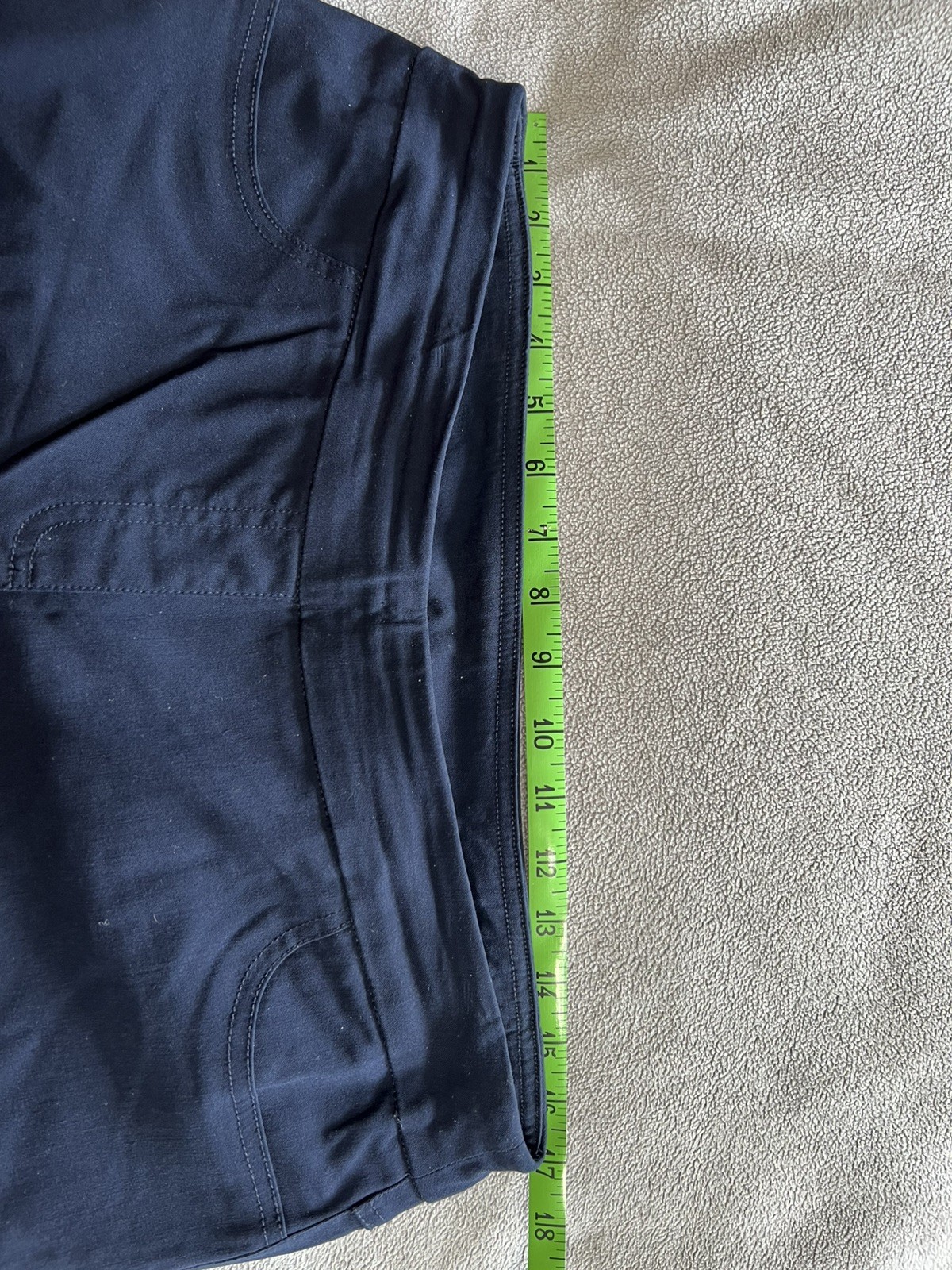 Slim-Sation by Multiples Navy Pull-On Stretch Straight Leg Pants Sz 14