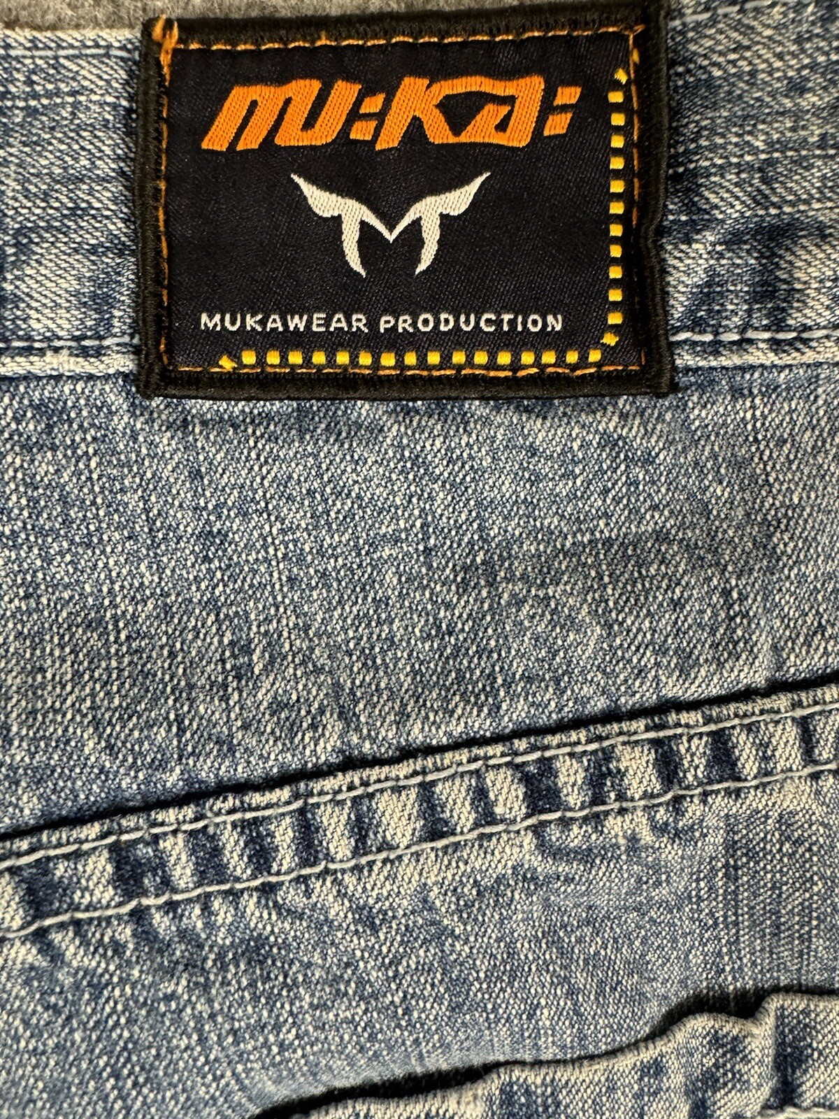 Muka Jeans 34×30 Weed Farmer Marijuana Baggy Carpenter Hip Hop Y2K