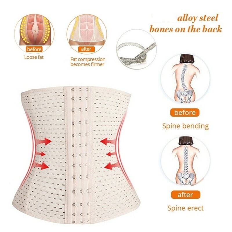 Women Body Shaper Postpartum Recovery Band Belly Wrap Shapewear Underbust Corset