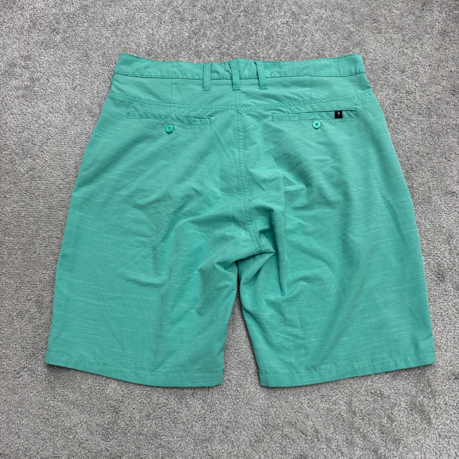 Trunks Multi-Functional Board Shorts Swim Mens 32 teal Green Hybrid Stretch