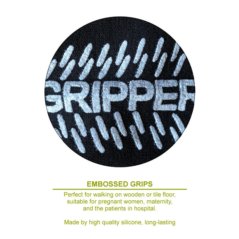 Men’s NON SKID SOLE Diabetic circulatory Crew Socks “Slipper & GRIPPER” NEW