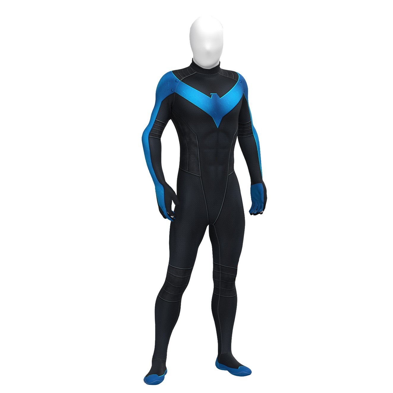 Comic Nightwing Cos Jumpsuit Dick Grayson Cosplay Costume Adult Kids Stage