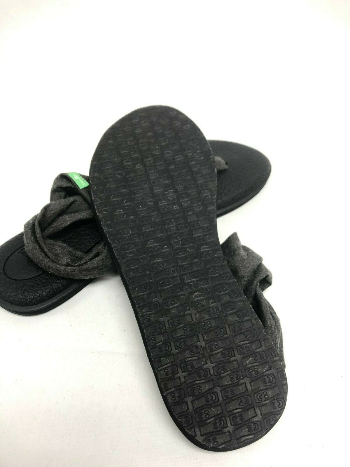 Sanuk Women’s Yoga Sling 2 Sandals Flip Flops 1103942 Charcoal Grey
