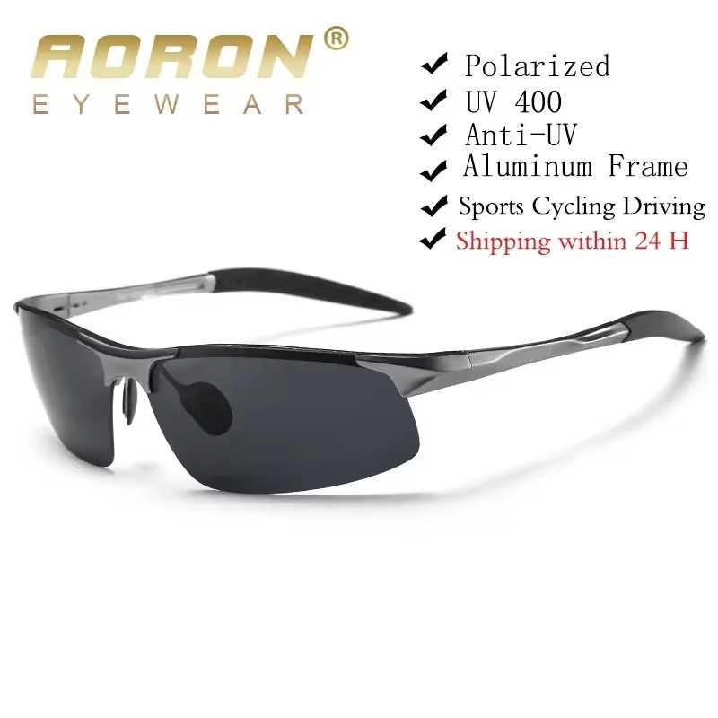 Aluminum HD Polarized Photochromic Sunglasses Men Eyewear Driving Sport Glasses