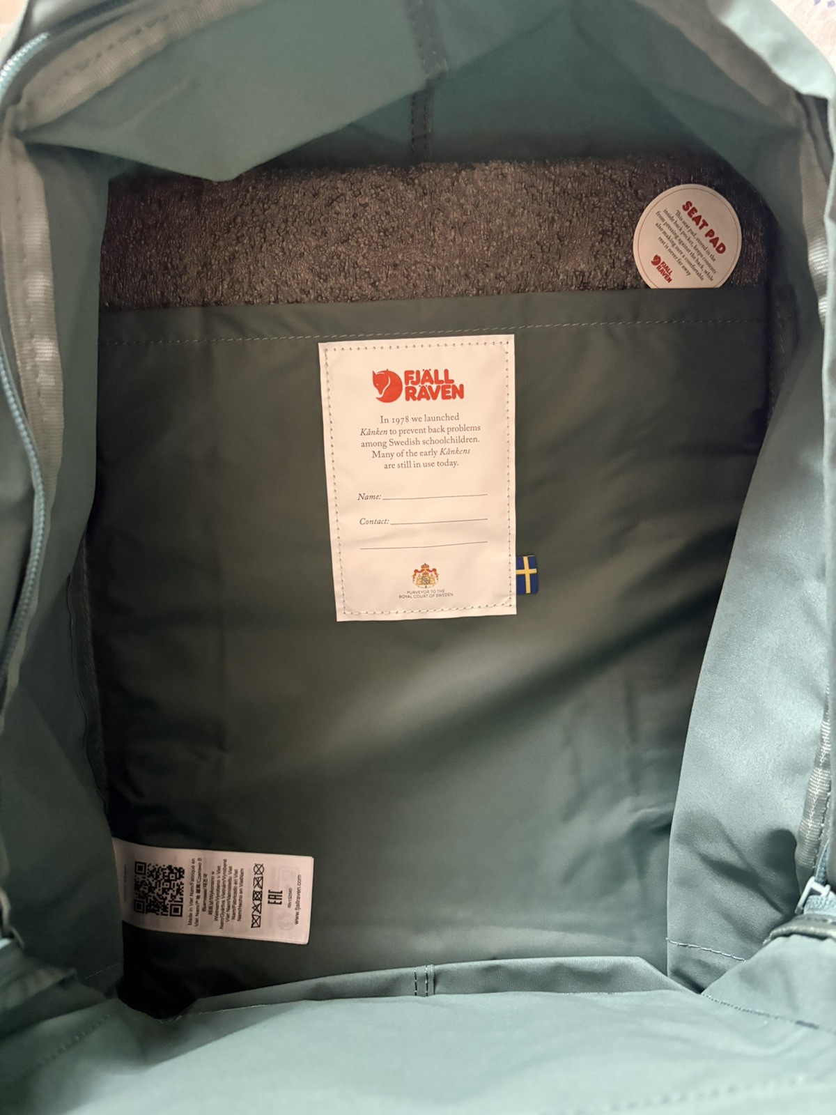 Fjallraven Kanken (FROST GREEN ) Backpack NWT F23510