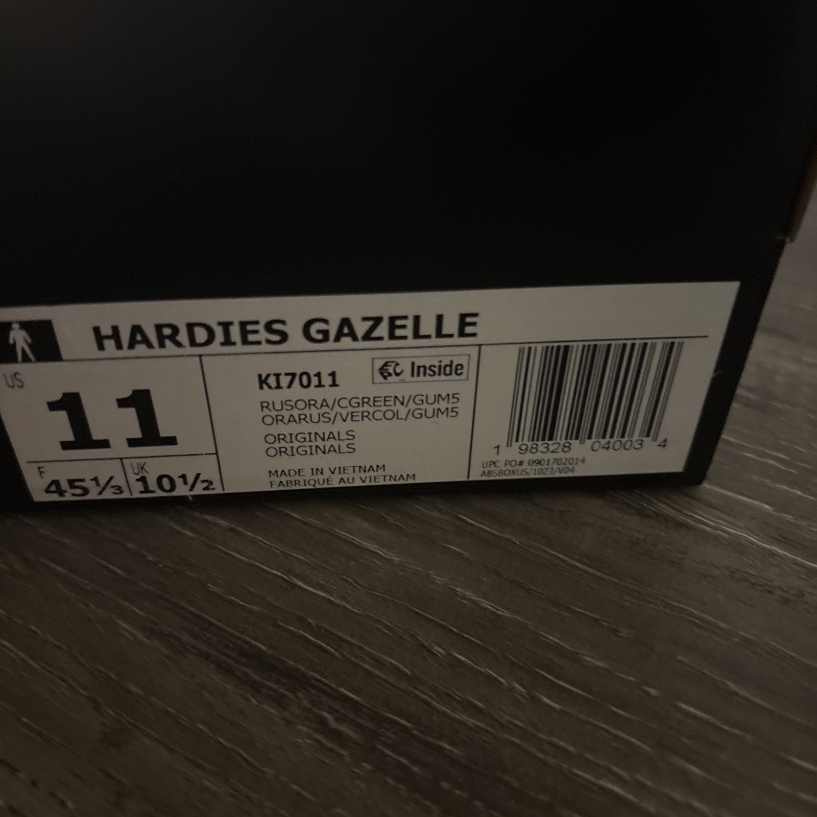 Adidas x Hardies Gazelle – Rust Orange/Collegiate Green/Gum – Green / Size 11M