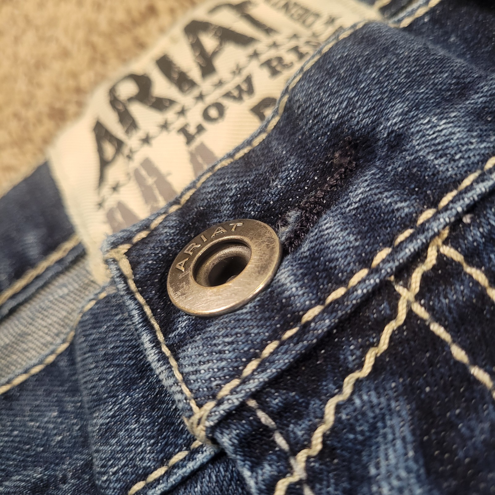 Ariat M4 Men Jeans 40×32 Low Rise Boot Cut Denali Stretch Western Workwear