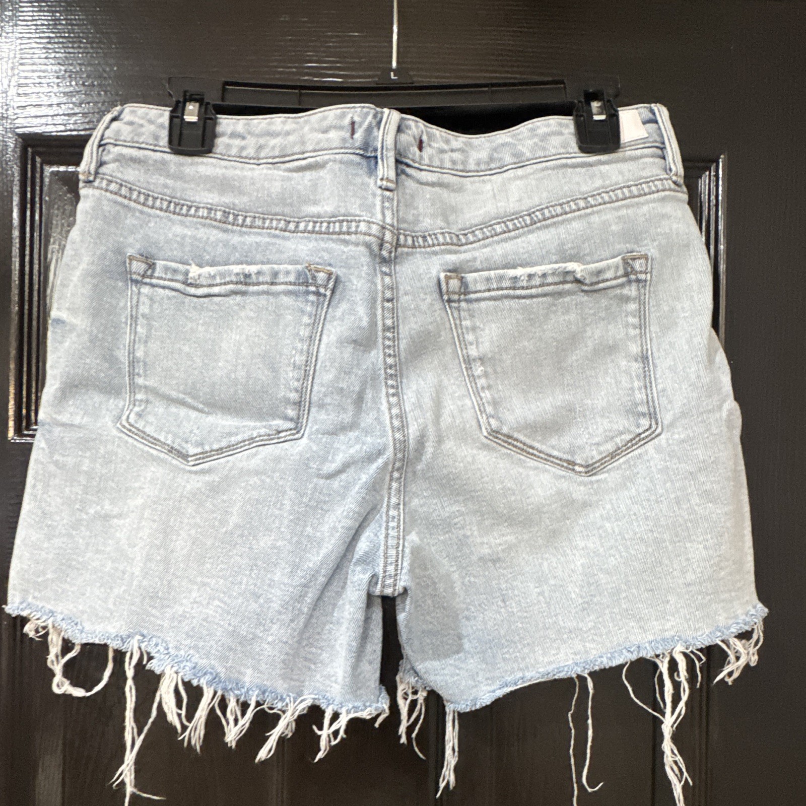 Dear John American Classic Women’s 29 Light Wash Denim Cutoff Shorts Mid Rise
