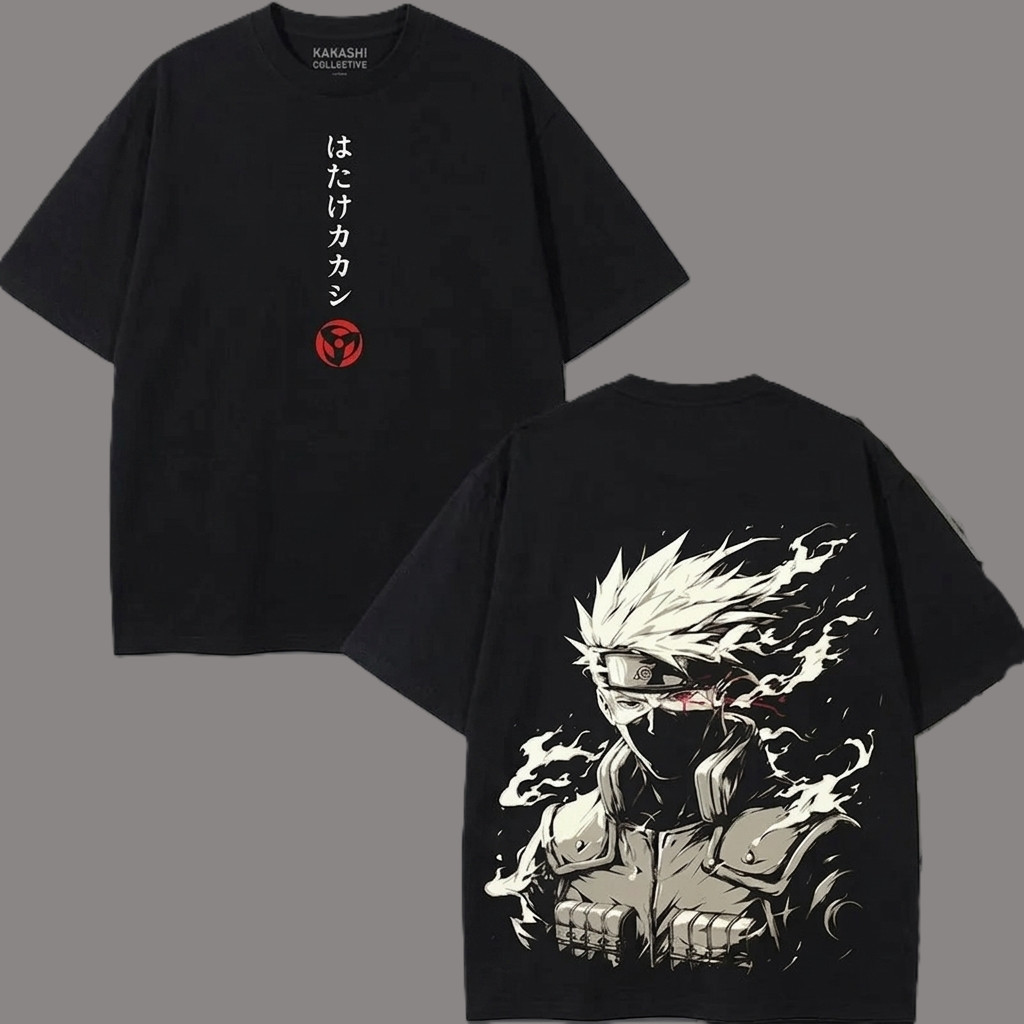 Kakashi Hatake Vintage Anime Graphic T Shirt Classic Streetwear Tee