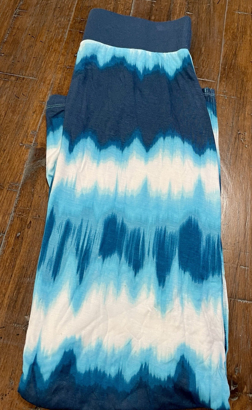 a.n.a Blue White Tie Dye Stretch Knit Maxi Skirt Women Casual Beach NWT
