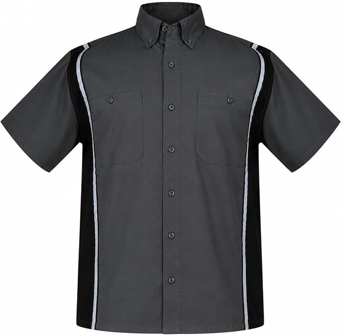 MEN’S WORK SHIRT-HEAVY DUTY MECHANICAL/INDUSTRIAL WITH REFLECTIVE SAFETY LINING