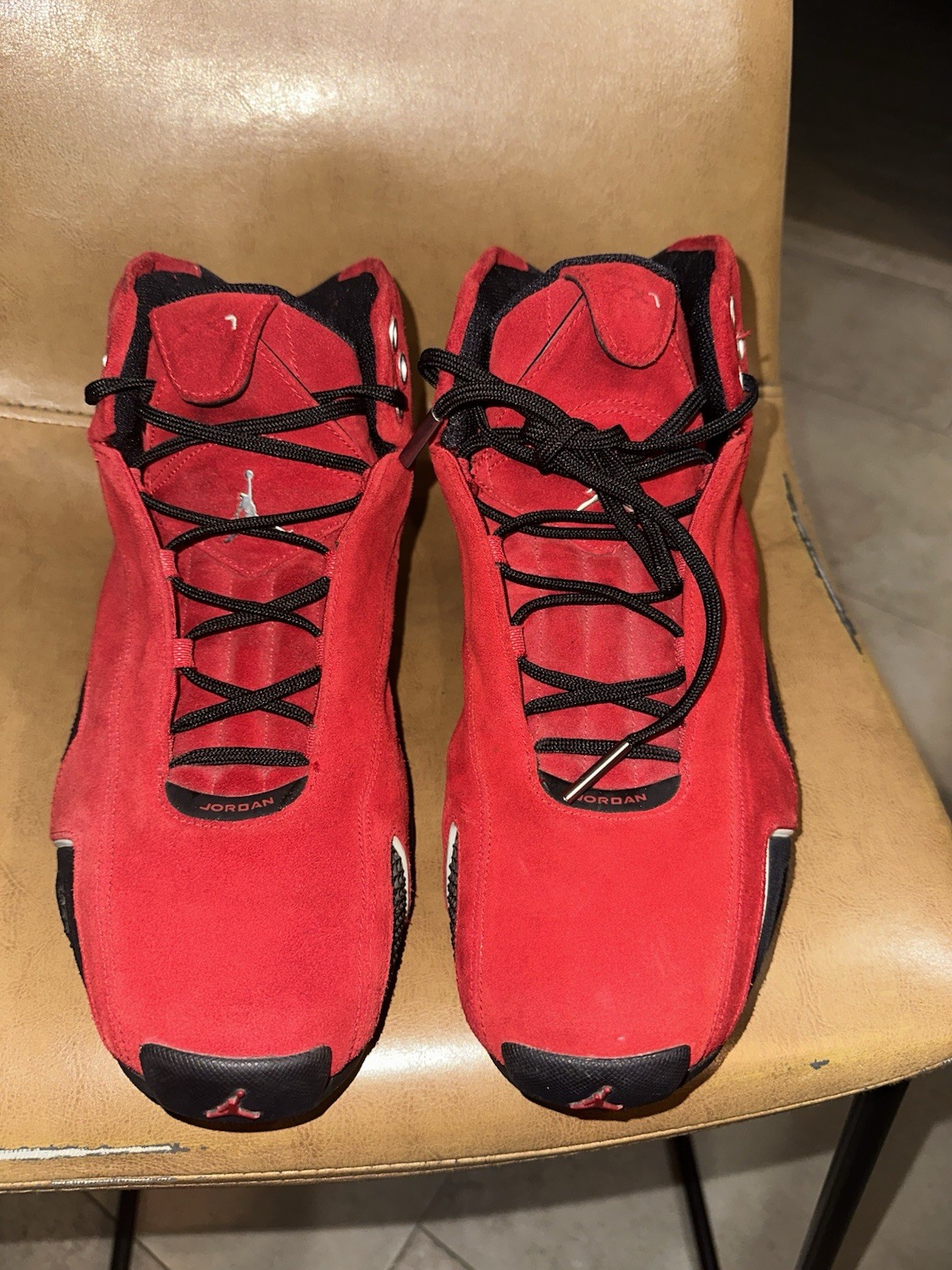 Jordan 21 OG Red Suede Men’s Red/Black Mid-Top Lace-Up Basketball Sneakers