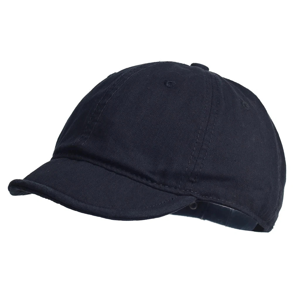 Cotton Vintage Baseball Cap Unisex Short Brim Adjustable Casual Daily Hat