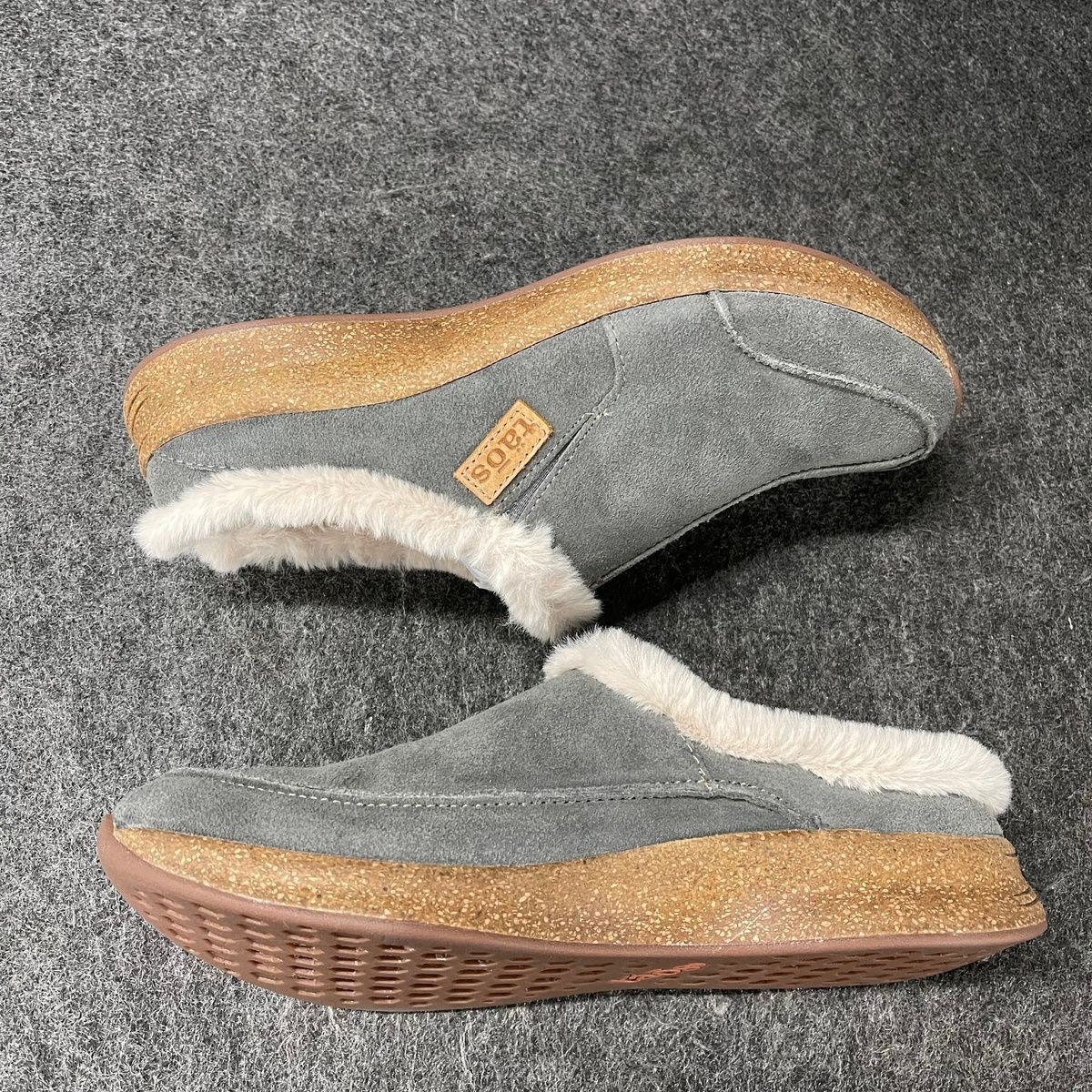 TAOS Future Slip-On Mule Women’s Size US 9 Dark Grey Suede