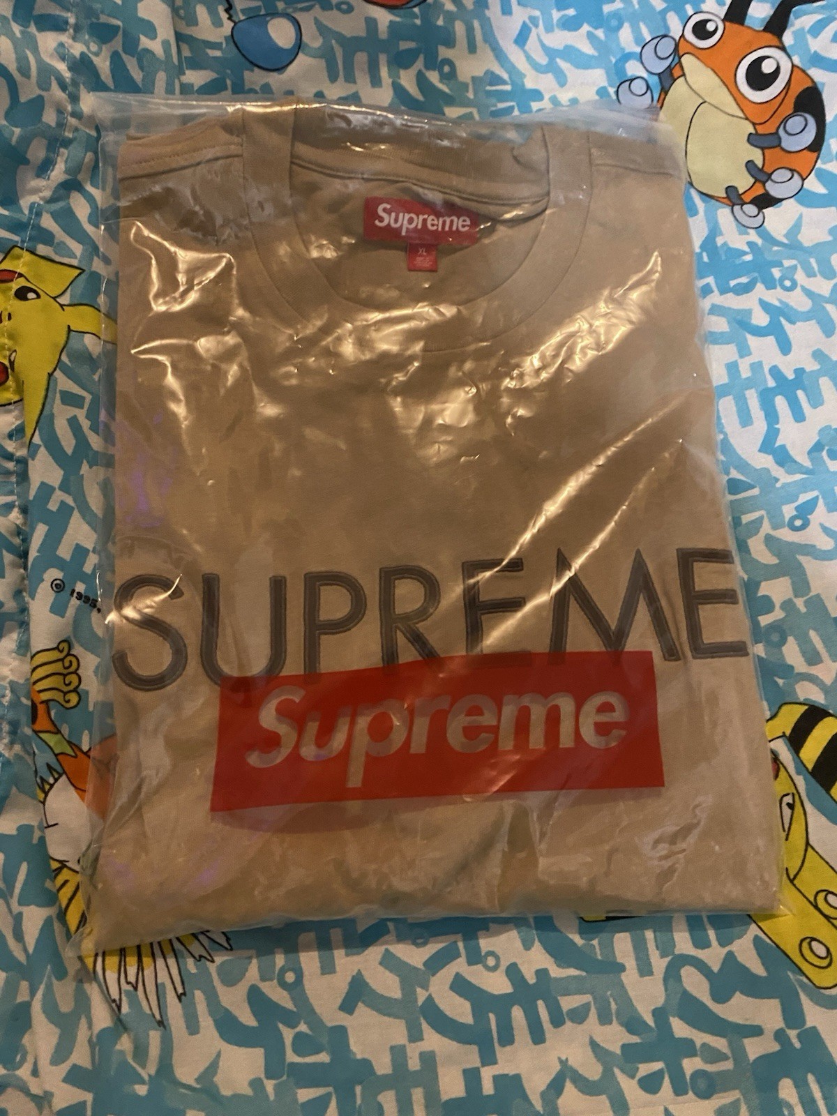 Supreme Capital S/S Top Dark Tan Brown SS25 Size XL Spellout