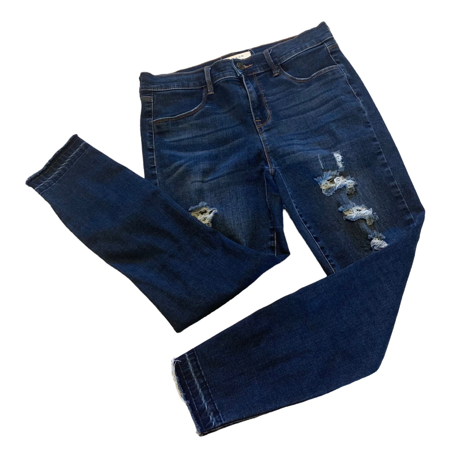 Pacsun Jeans Womens Size 28 Ankle High Rise Distressed Raw Hem Jeggings