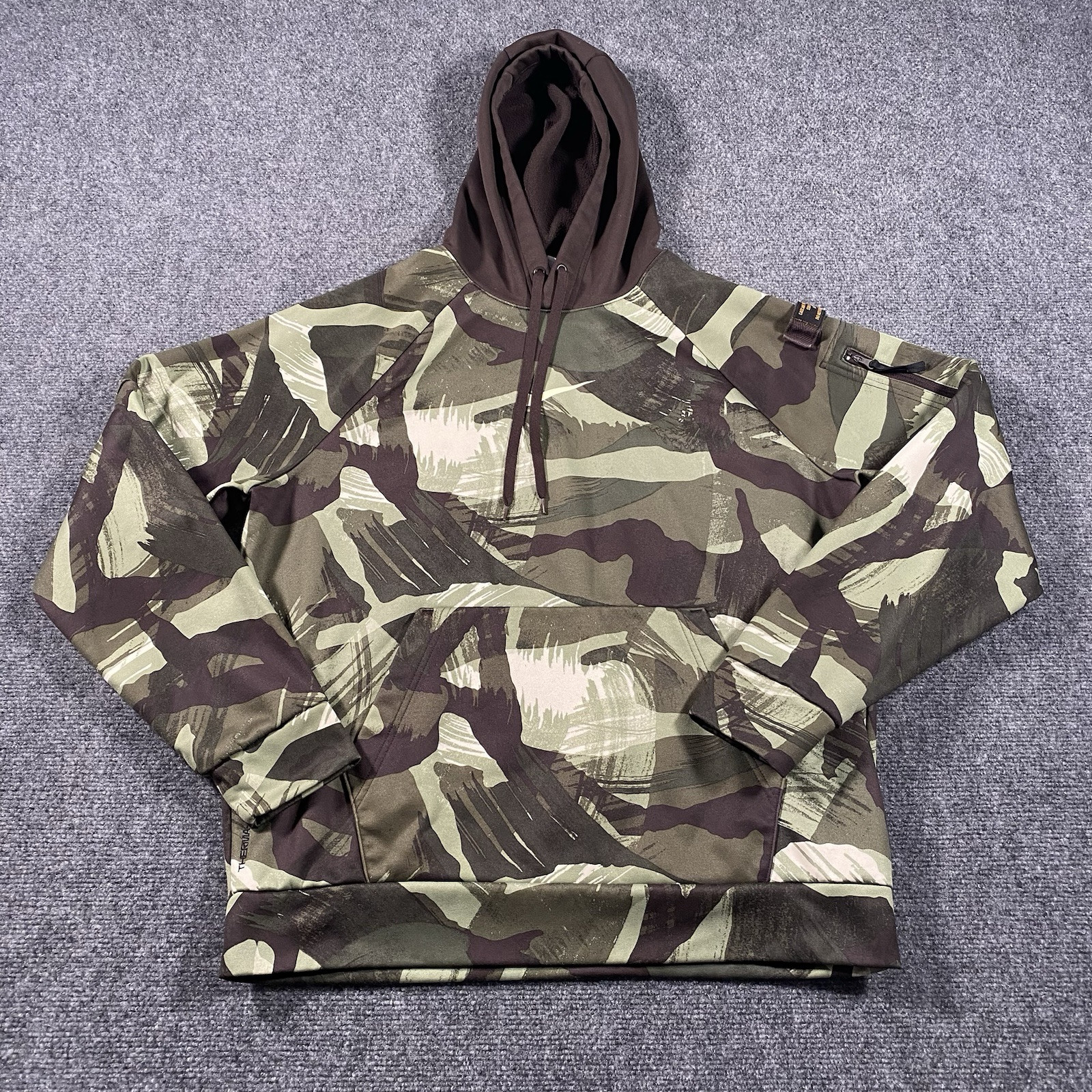 Nike Therma Fit All Over Cascade Brushstroke Camo Fitness Hoodie Mens Medium