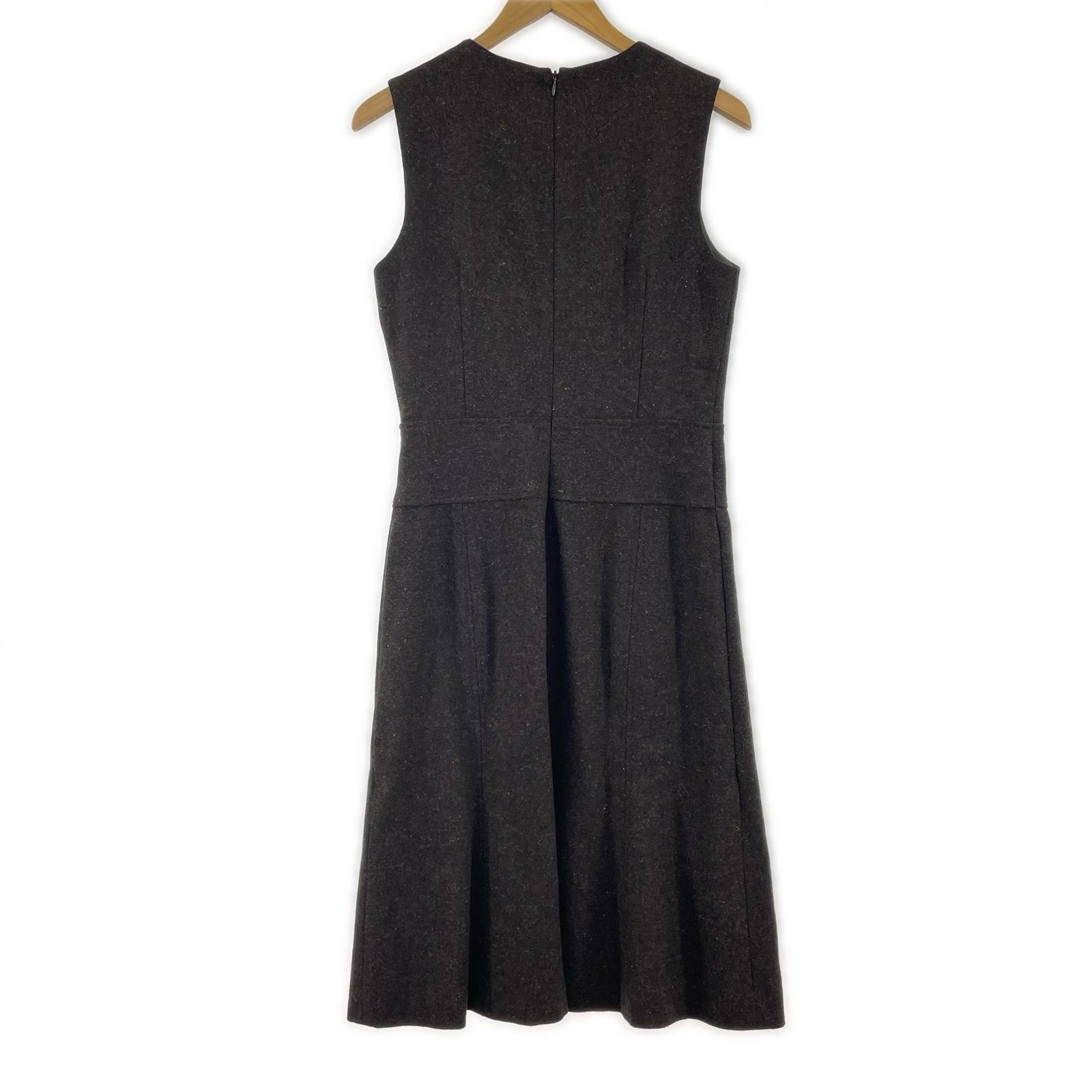 theory luxe Wool blend jumper dressone piece size40/Brown made in japan
