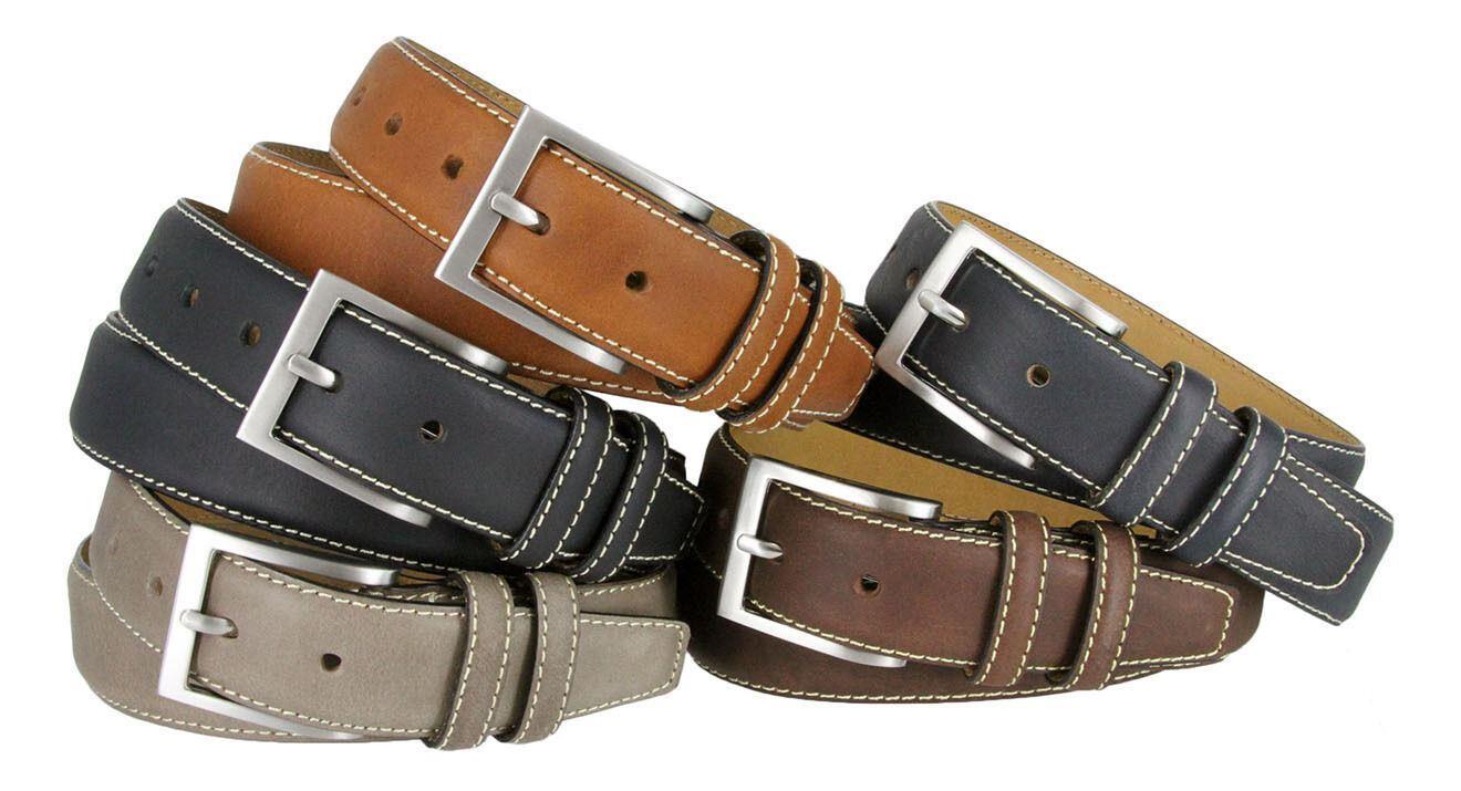 Classic Genuine Leather Office Career Dress Business Belt 1-3/8″ Wide Size 32-46