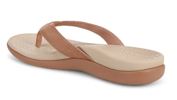 Vionic Women’s Tide 2.0 Toe Post Sandal, Mocha Mousse Leather