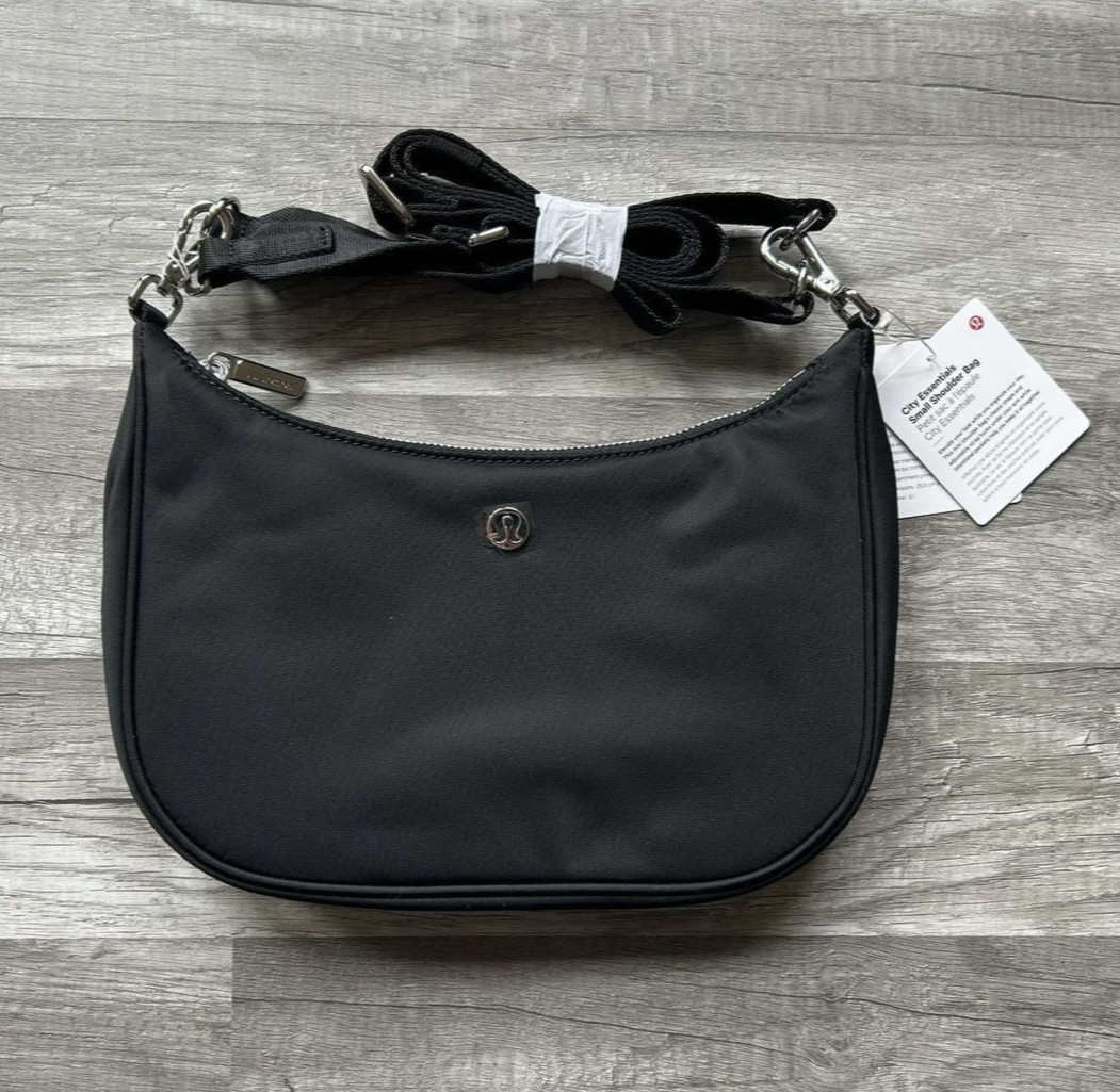 Lululemon City Essentials Small Shoulder Bag Black New With Tags 3L