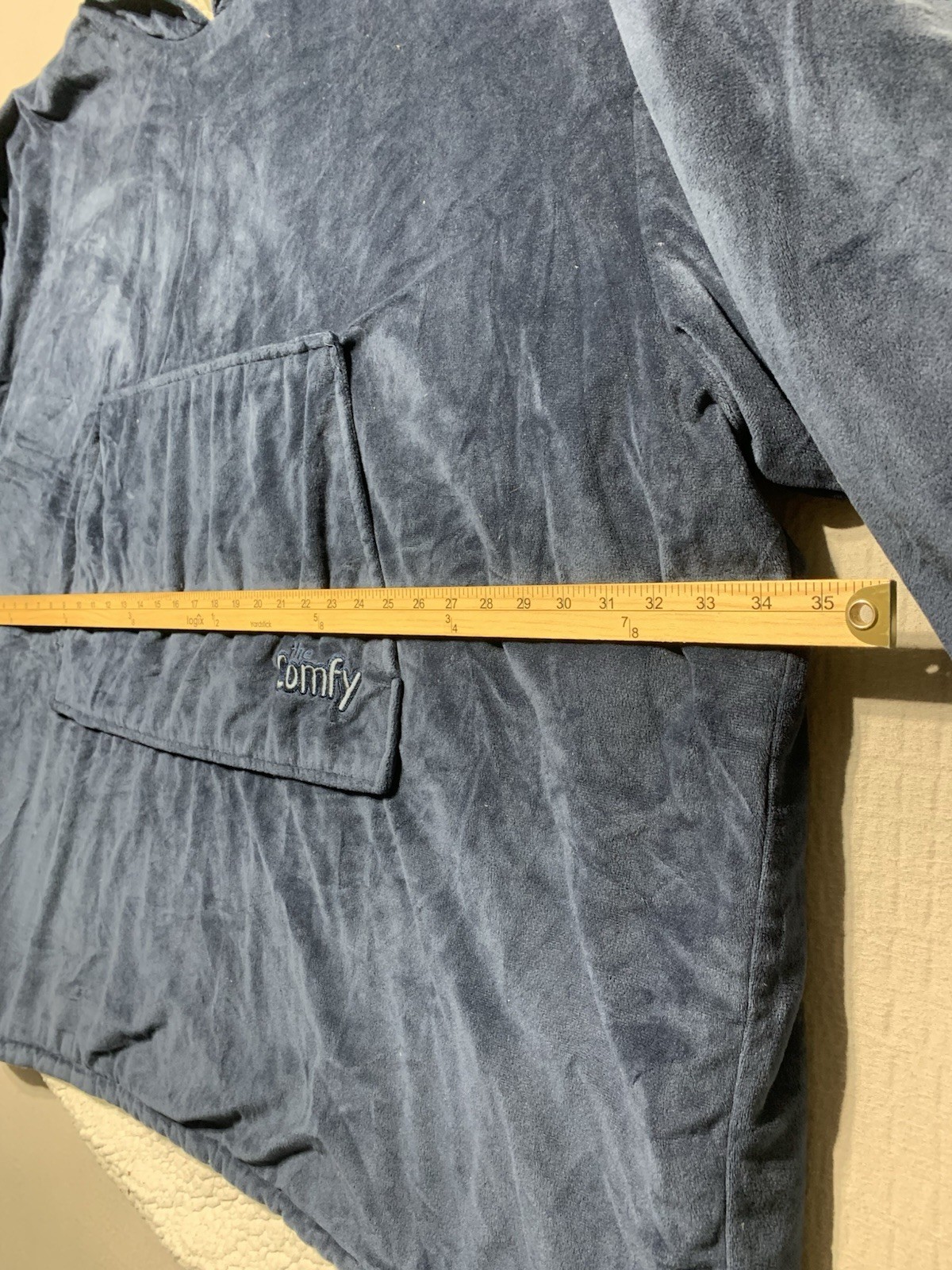 The Comfy Gray Oversized Sherpa Lined Pullover Hoodie w/ Pockets One Size