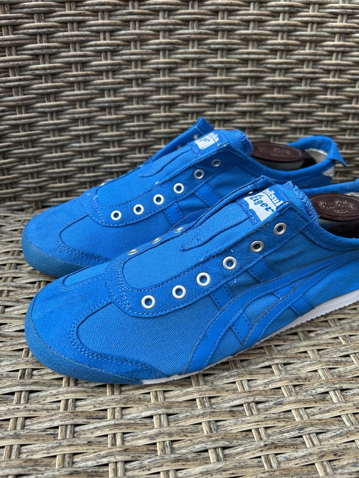 Onitsuka Tiger Mexico 66 Slip-On Trainers Canvas Blue US 7 AW18