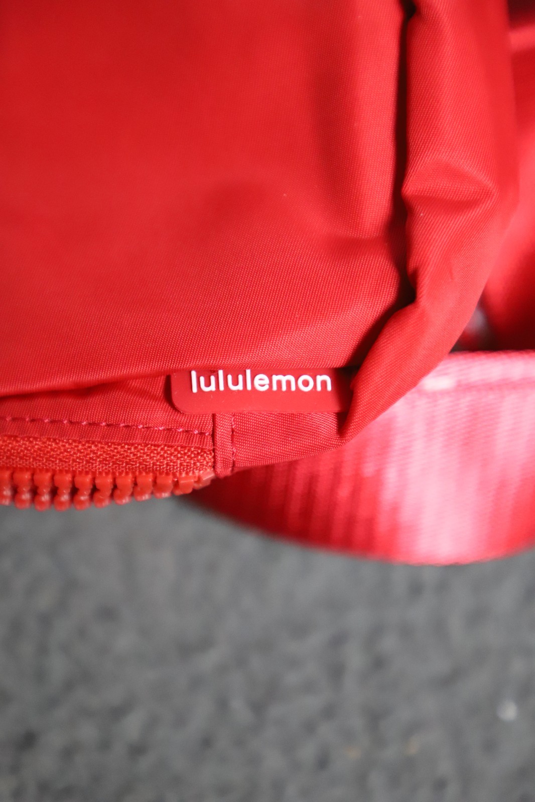 RARE Lululemon Everywhere Belt Bag Red Wordmark Logo Employee Edition NWT